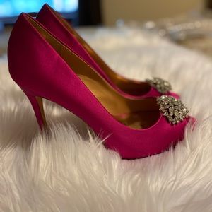 Badgley Mischka Fuchsia pumps size 10